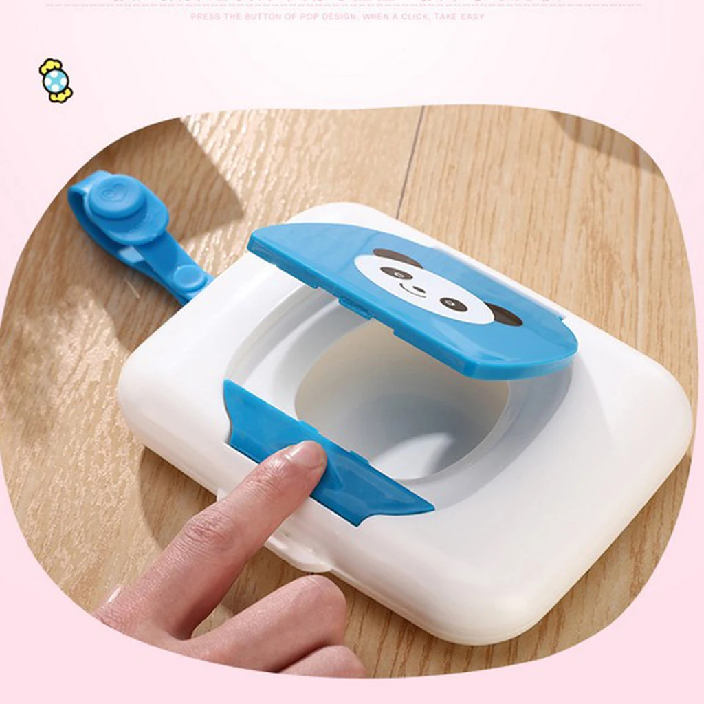 Home Bath Car Travel Wet Tissues Plastic Dry Wipes Case Baby Wipe Press Pop up Tissue Dispenser Holder Box
