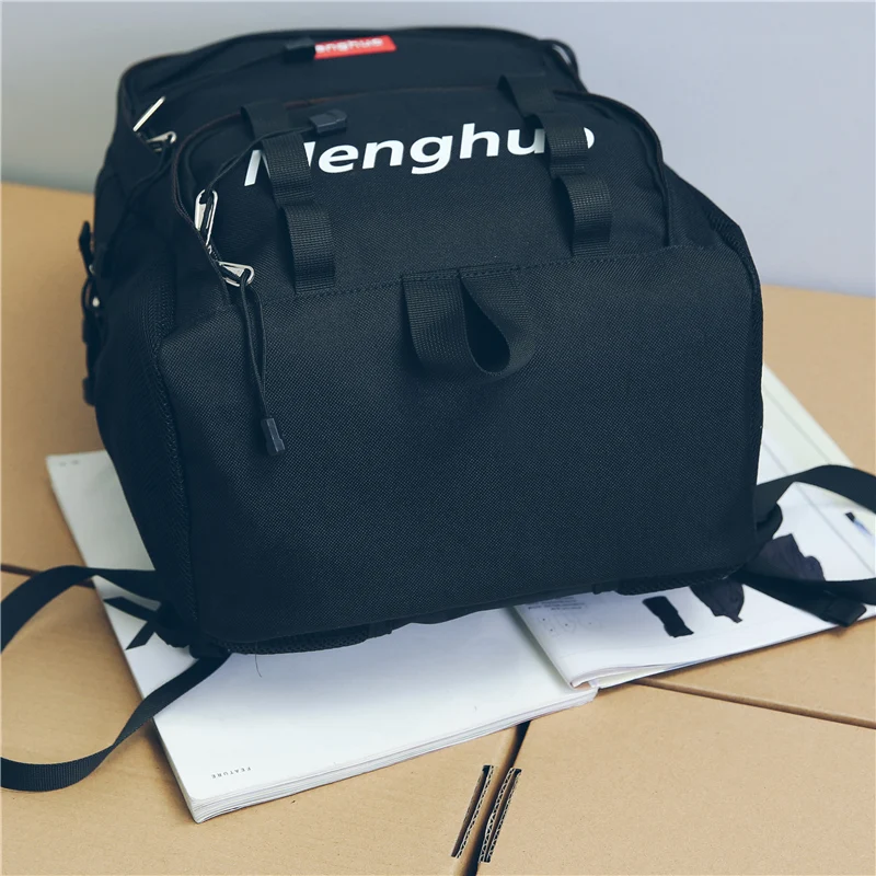 2017 Fashion School bag Waterproof Nylon Men Backpack Bag Women Mochila Escolar Travel Bag Rucksack Trekking Bag Menghuo Brand (15)