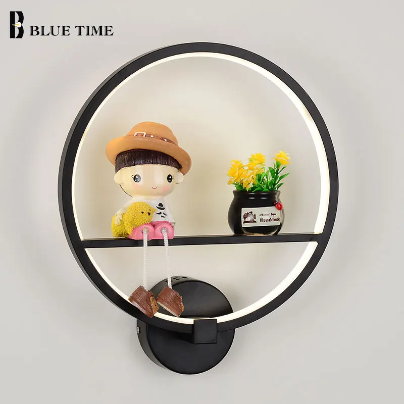 Cartoon Modern Led Wall Light For Living room Bedroom Bedside Wandlamp Lustre Black 12W D30cm Creative Led Wall Lamp AC110V 220V Cartoon Modern Led Wall Light For Living room Bedroom Bedside Wandlamp Lustre Black 12W D30cm Creative Led Wall Lamp AC110V 220V