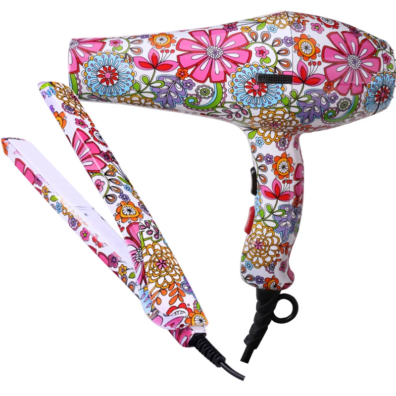 Hair Tools Flower Print 2200W Powerful Professhional