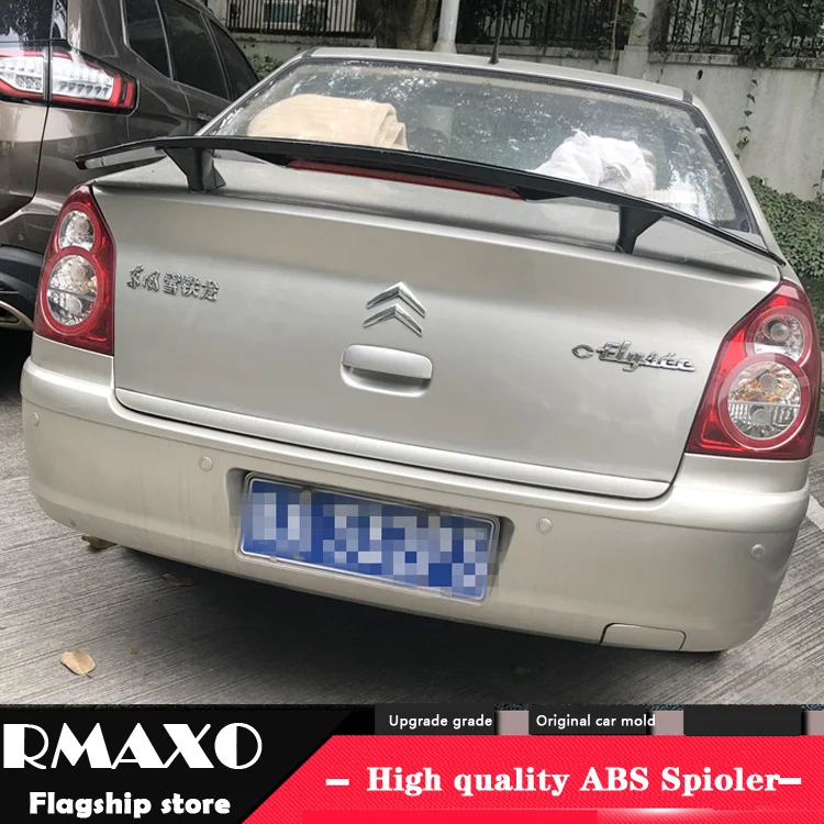 

For Citroen Elysee Spoiler 2006-2018 Elysee TF High Quality Spoiler ABS Material Car Rear Wing Primer Color Rear Spoiler