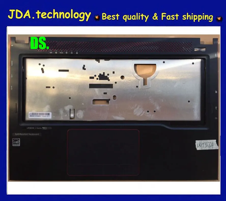 Wellendorff New/orig Palmrest top case for FUjiTsu UH574 upper cover keyboard bezel C shell |