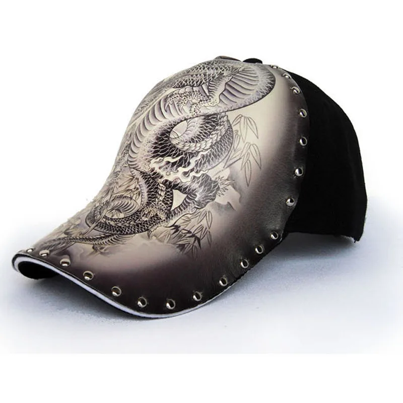 

High quality Originally designed Dragon baseball cap men women tattoo hip hop Rapper Bboy dancer DJ sun cap dad hat