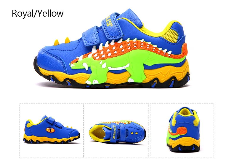 Dinoskulls/обувь с подсветкой для мальчиков, 3D динозавр, легкие детские кроссовки, осенние модные детские кроссовки, зимняя флисовая детская обувь