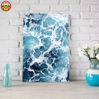 

painting by numbers art paint by number Big painting king DIY home decor painting seascape wave decoration painting living room