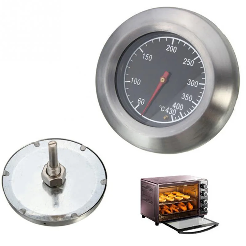 60- 430 Centigrade Stainless Steel BBQ Barbecue Smoker Grill Thermometer Temperature Temp Gauge