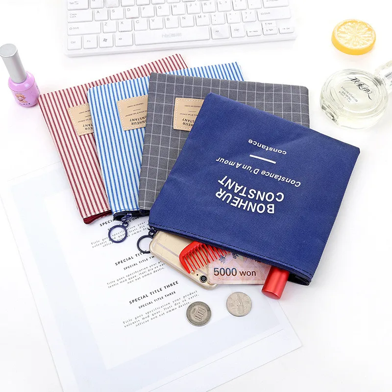 Fashion Portable Cosmetic Bag Women Travel Makeup Case Zipper Stripe MakeUp Bath Organizer Storage Pouch Toiletry Wash Beaut Kit Fashion Portable Cosmetic Bag Women Travel Makeup Case Zipper Stripe MakeUp Bath Organizer Storage Pouch Toiletry Wash Beaut Kit