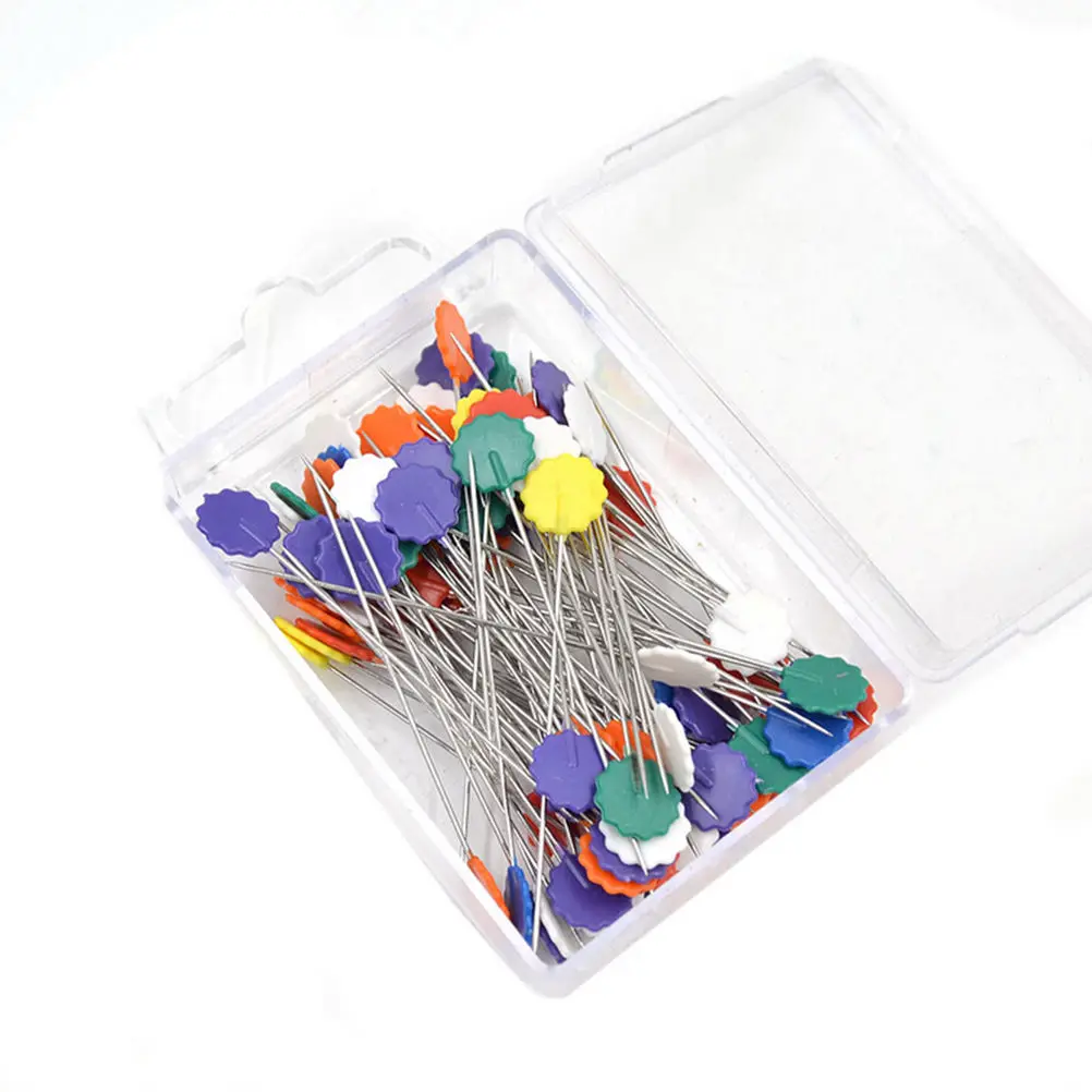Лоскутный инструмент для вышивки цветок кнопка головы шпильки иглы для вышивания для DIY лоскутное инструмент Аксессуары для шитья