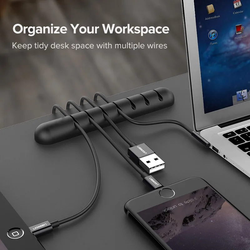 Ugreen-Cable-Organizer-Silicone-USB-Cable-Winder-Flexible-Cable-Management-Clips-Cable-Holder-For-Mouse-Headphone (2)