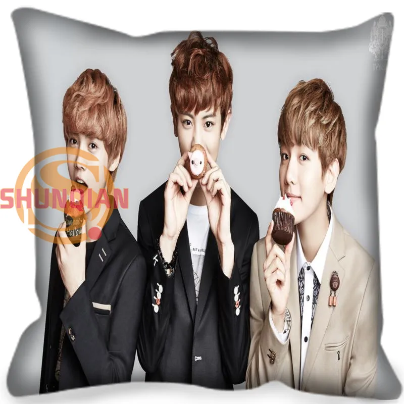 KPOP EXO наволочка для домашней гостиной декоративная под заказ квадратная 20x20 см 35x35