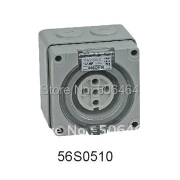 

*10A three phase 5 round pin waterproof socket IP66 56SO510