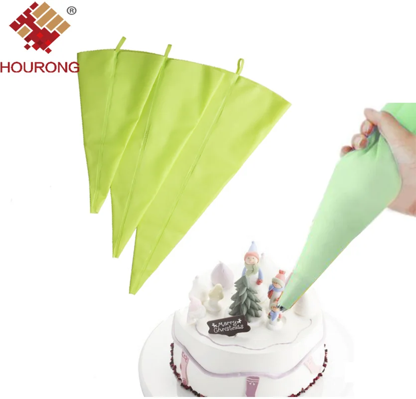 Hourong 1Pc Silicone Piping Bags DIY Reusable Icing ...