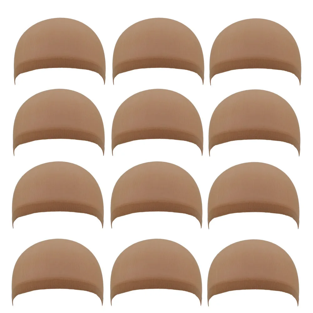 36PCS (18Packs) NEW Deluxe Dream Beige Wig Cap 2PCS/Pack Stretchable Elastic Hair Net Snood Wig Cap Hairnet Hair Mesh