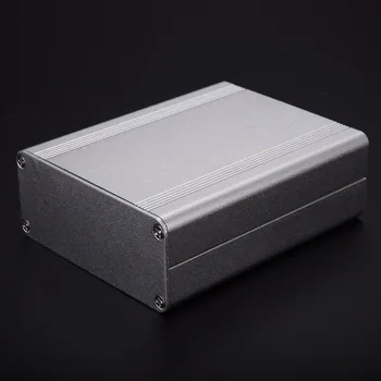 

1pc Durable Extruded Aluminum Enclosure Box Silver Split Body Electronic Project Case For Power Supply Units
