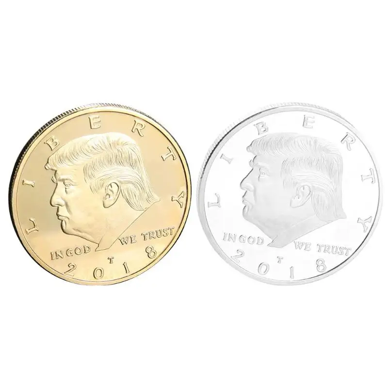 

President Donald Trump Sculpture Non-currency Bitcoin Commemorative Coin BTC for souvenir Art Collection