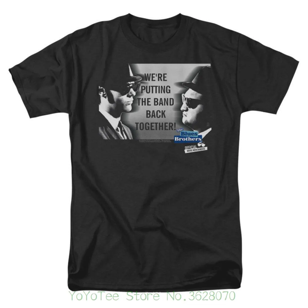 

Hipster Tees Summer Animes Kawaii Blues Brothers Men'S Band T-shirt Medium Black