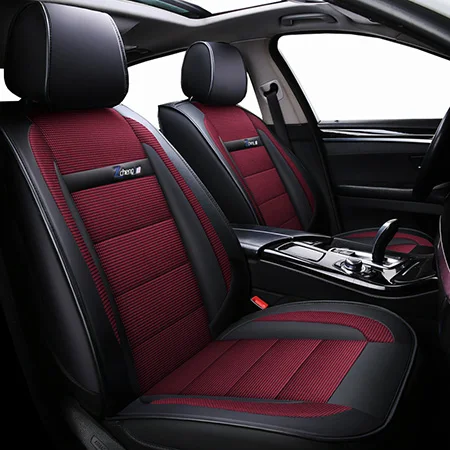 Комплект универсальных чехлов для автомобильных сидений для mercedes w163 ml320 w164 мл w166 w210 w211 w212 w213 w220 w221 w222 - Название цвета: Red Standard
