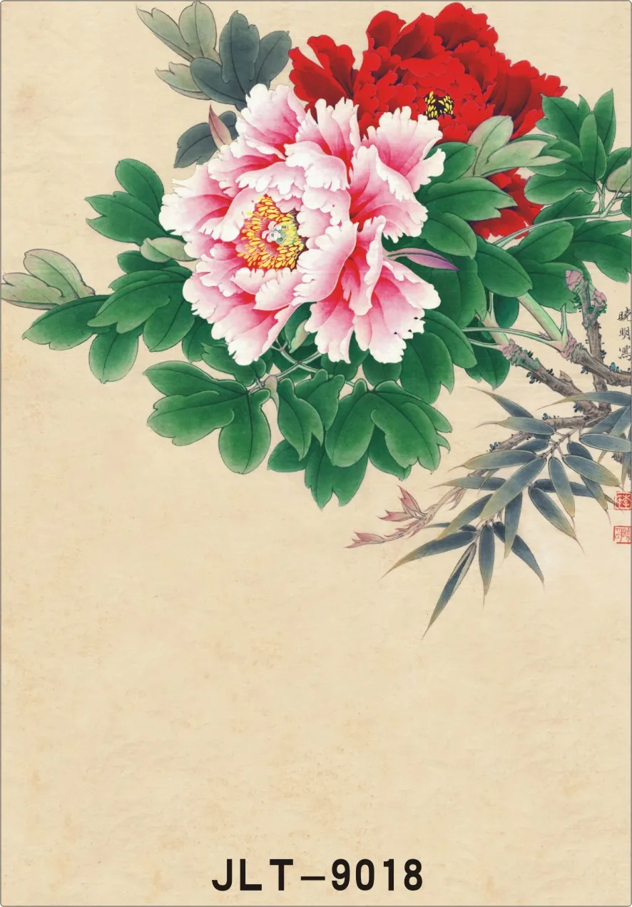Ancient Wedding Portrait Photography Backdrops Flower Photo Studio Background |