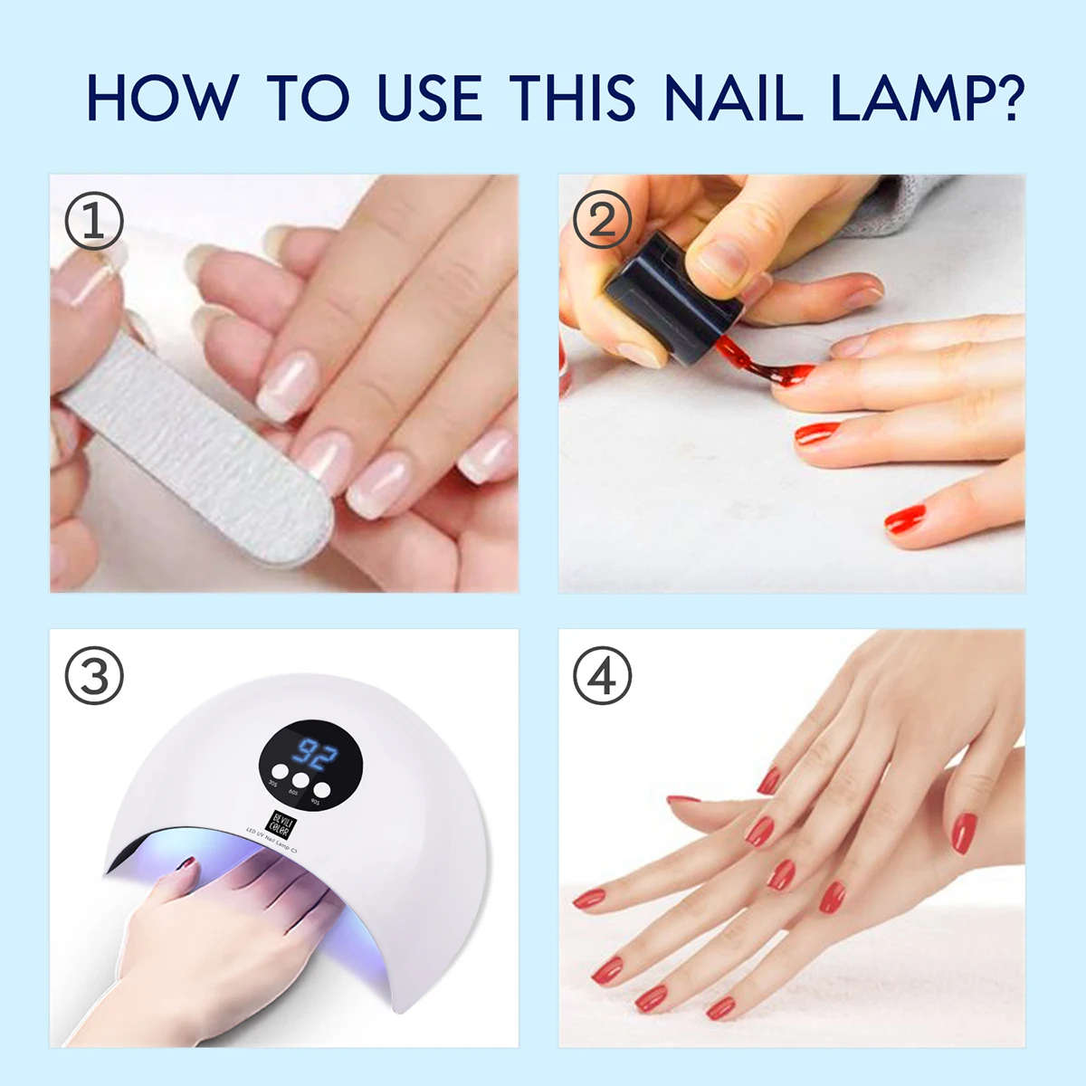 Nail Polish Dryer Forv Nail LED UV Lamp 36W MINI USB Lamp for Manicure LCD Display Drying Gels Nail Polish Light Nail Art Tools