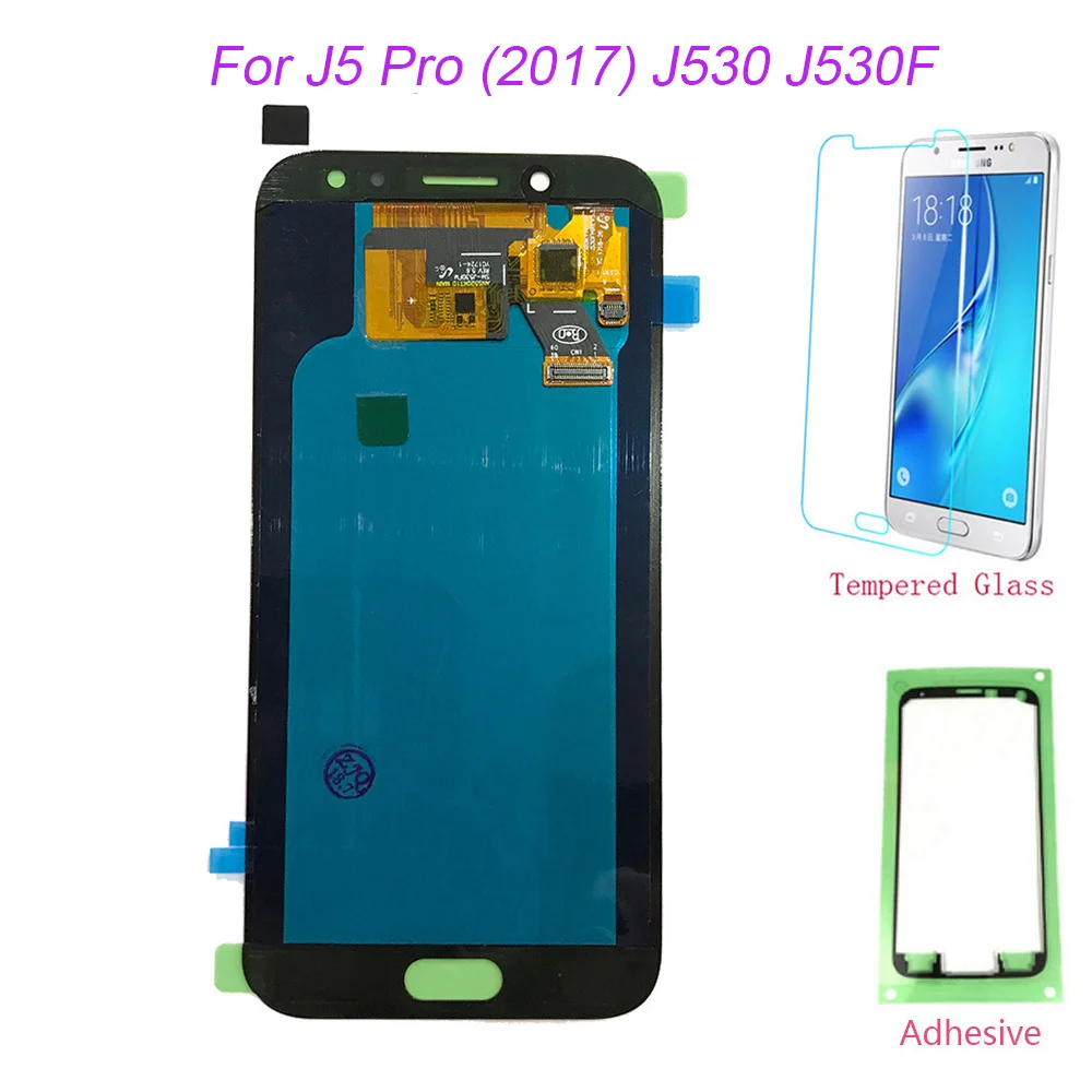 ЖК-экран AMOLED для Samsung Galaxy J5 Pro (2017) J530 J530F J530Y сенсорный экран дигитайзер ЖК-дисплей |