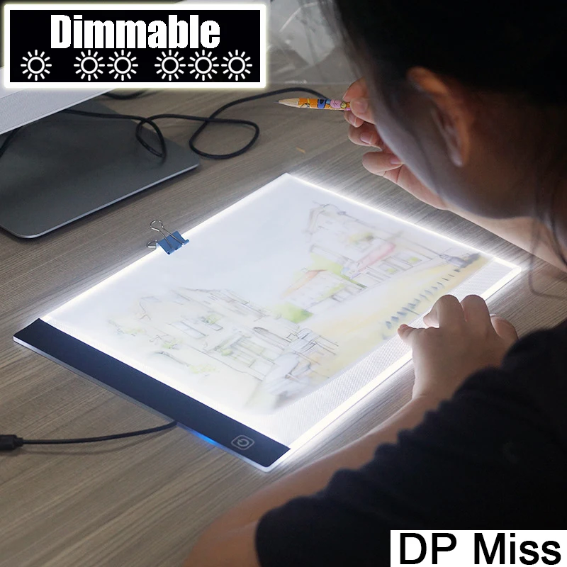 Dimmable ! Ultrathin A4 LED Light Tablet Pad Apply to EU/UK/AU/US/USB Plug Diamond Embroidery Diamond Painting Cross Stitch Kits