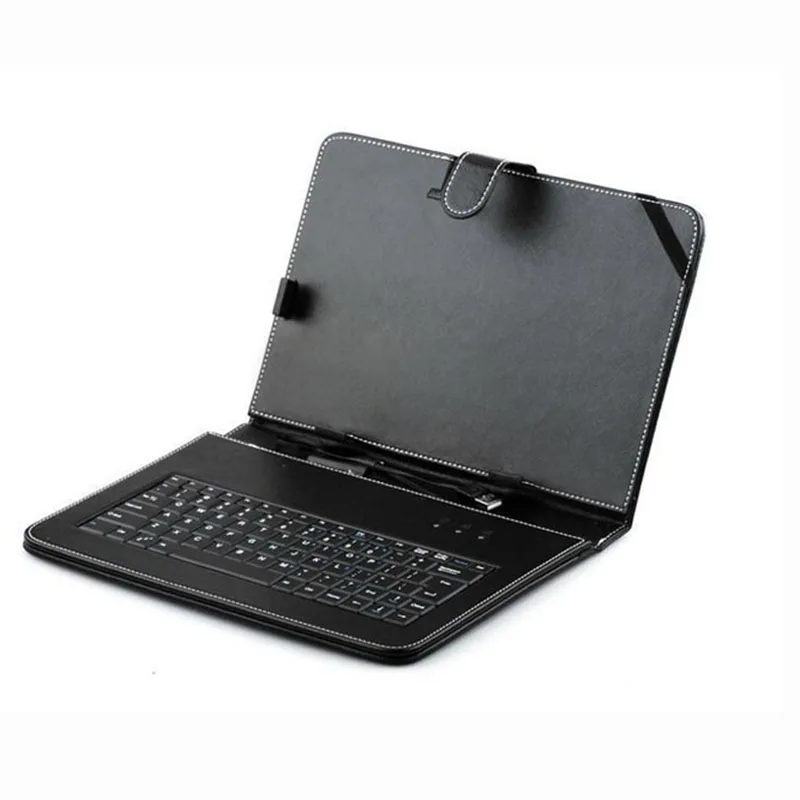 USB Tablet Keyboard Leather Stand Case With Belt Clasp Kit + Stylus For