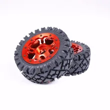 1/5 RC запчасти baja Rovan rc автозапчасти сильный 5B baja передний полный рельеф комплект шин с ЧПУ сплав передние ступицы колес 95257