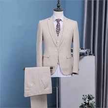 Индивидуальный заказ Для мужчин костюмы Новые лацканы 3 предмета костюмы Свадебные смокинги отделкой Fit Лучший Для мужчин Бизнес Для мужчин женихов Для мужчин костюмы