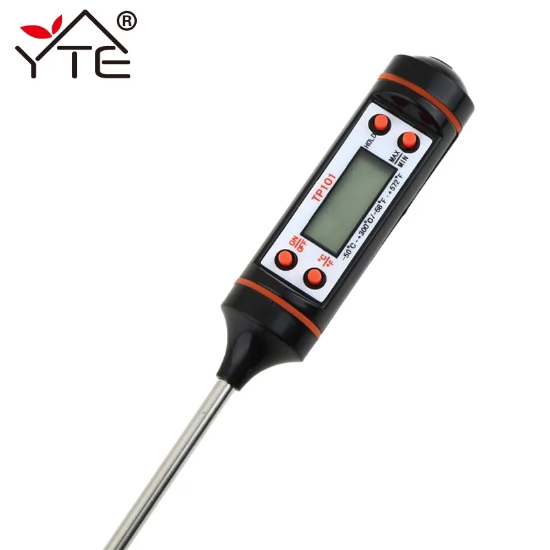 

YTE BBQ Thermometer Digital Probe Thermometer Cooking Meat Food Thermometer Stainless Steel Meat Kitchen Thermometer