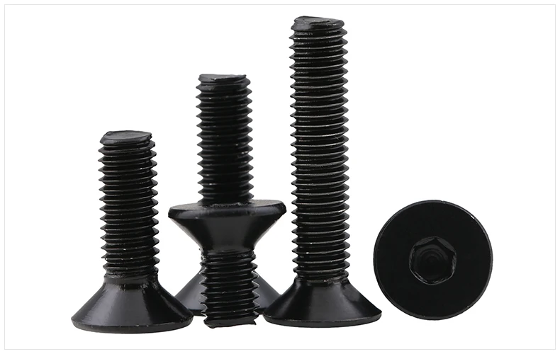 M4 M4* 10 M4x10 M4* 12 M4x12 M4* 16 M4x16 черный 304 болт из нержавеющей стали DIN7991 шестигранный плоский винт с потайной головкой CSK