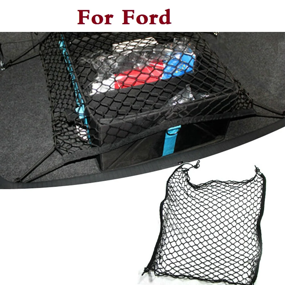 Car Elastic Mesh Cargo Net Holder Trunk Auto Storage For Ford Fusion GT KA Kuga Maverick Mondeo ST Mustang Taurus X Thunderbird |