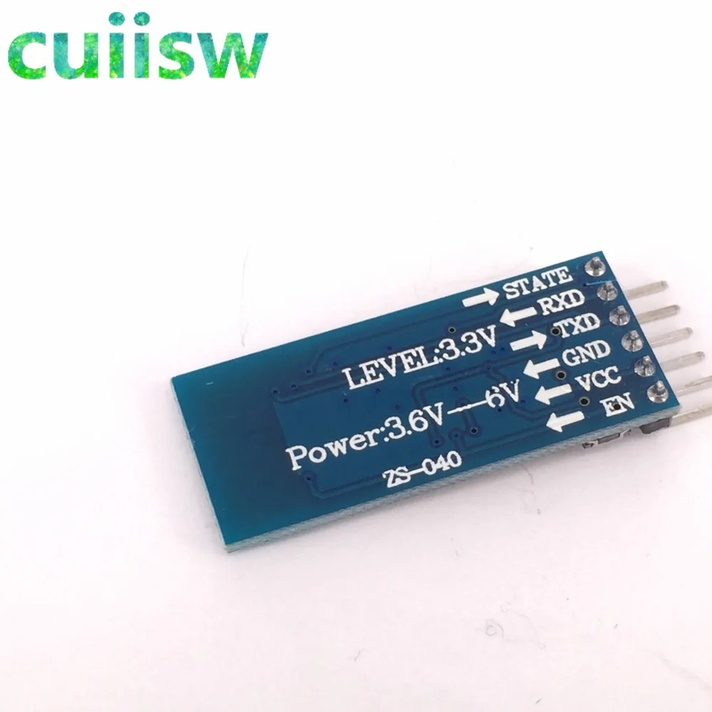 10 шт HC 05 master slave 6pin JY MCU anti reverse Встроенный последовательный модуль Bluetooth