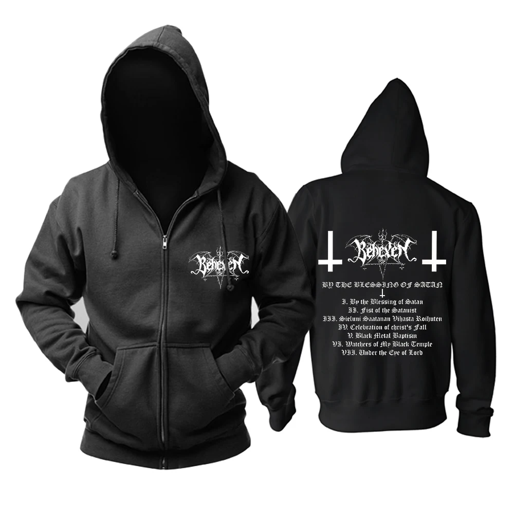 

Bloodhoof behexen By the Blessing of Satan black metal Men In Black music Top Hoodie Asian Size