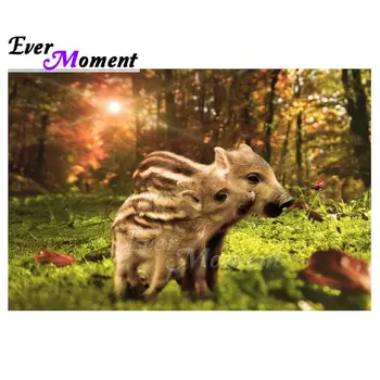 

Ever Moment Pig Forest Diamond Painting Picture Of Rhinestone Full Square Drill 5D DIY Diamond Embroidery Cross Stitch S2F1594