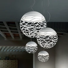 Free Shipping Modern Led Pendant Lamp White Black Painting Metal Pendant Light for Stair Dinning Living Room Hanging Lighting free shipping modern led pendant lamp acrylic shade metal plating 90 265v designer light for living dinning room lighting
