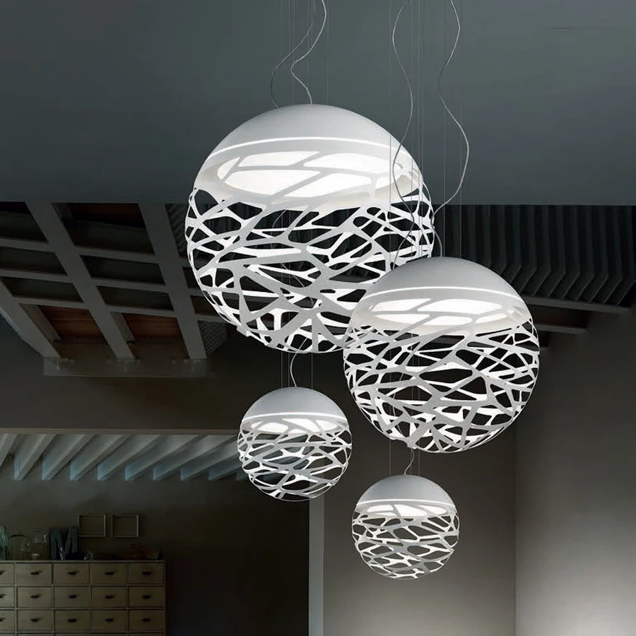 UMEILUCE Modern Led Pendant Light Hanging Lamp Metal Painting for Stair Dinning Living Room Lighting Fixture Free Shipping | Лампы и