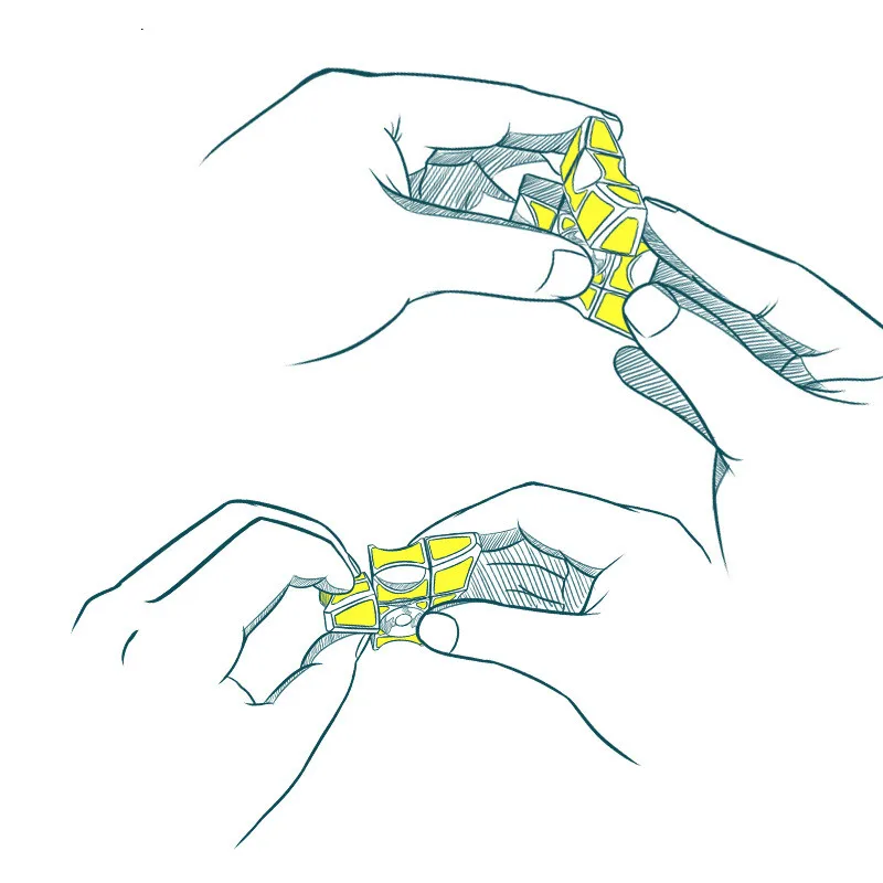 QIYI 133 кончиков пальцев куб Спиннер куб обучающий игрушки 1x3x3 головоломки игрушки Magic Cube для детей подарок на день рождени