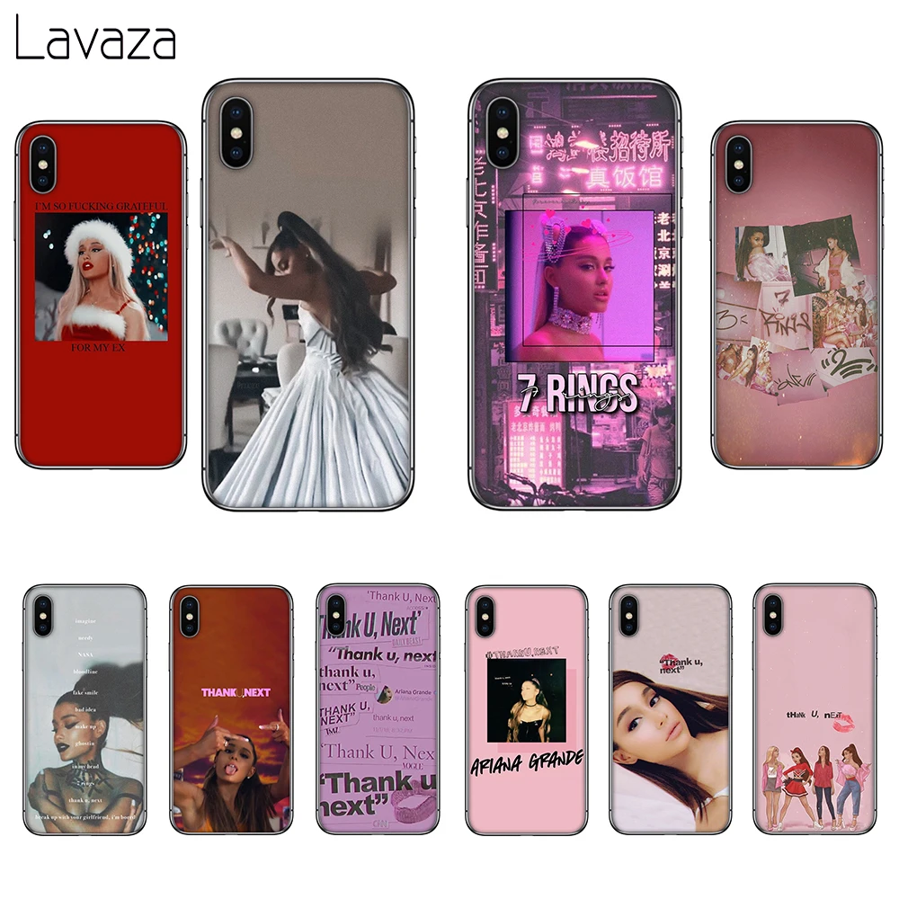 

Lavaza Thank U, Next Ariana Grand Soft Silicone Case Cover for Apple iPhone 6 6S 7 8 Plus 5 5S SE X XS 11 Pro MAX XR