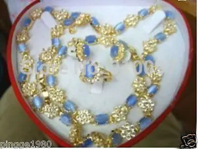 

LHX5401S>Beautiful necklace bracelet ring earrings set no box)