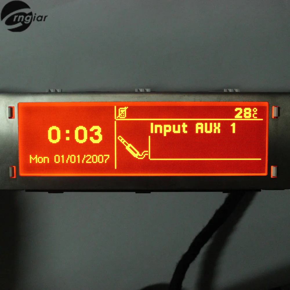 12 Pin автомобиль красный экран Поддержка USB и Bluetooth 4 меню Дисплей monitor pin для peugeot 307