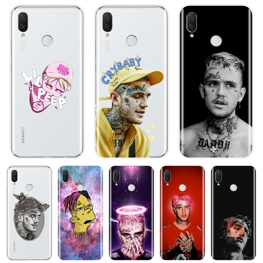 Для Huawei Nova Smart Lite 2017 чехол для телефона силиконовый Рэппер Lil Peep мягкая задняя