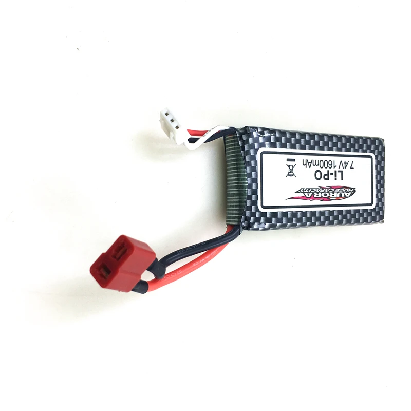 Günstige (Auf Lager) 7,4 v 1600mah Lipo Batterie Für XINLEHONG 9125 Fernbedienung Rc Auto Ersatzteile 9125 batterie Zubehör
