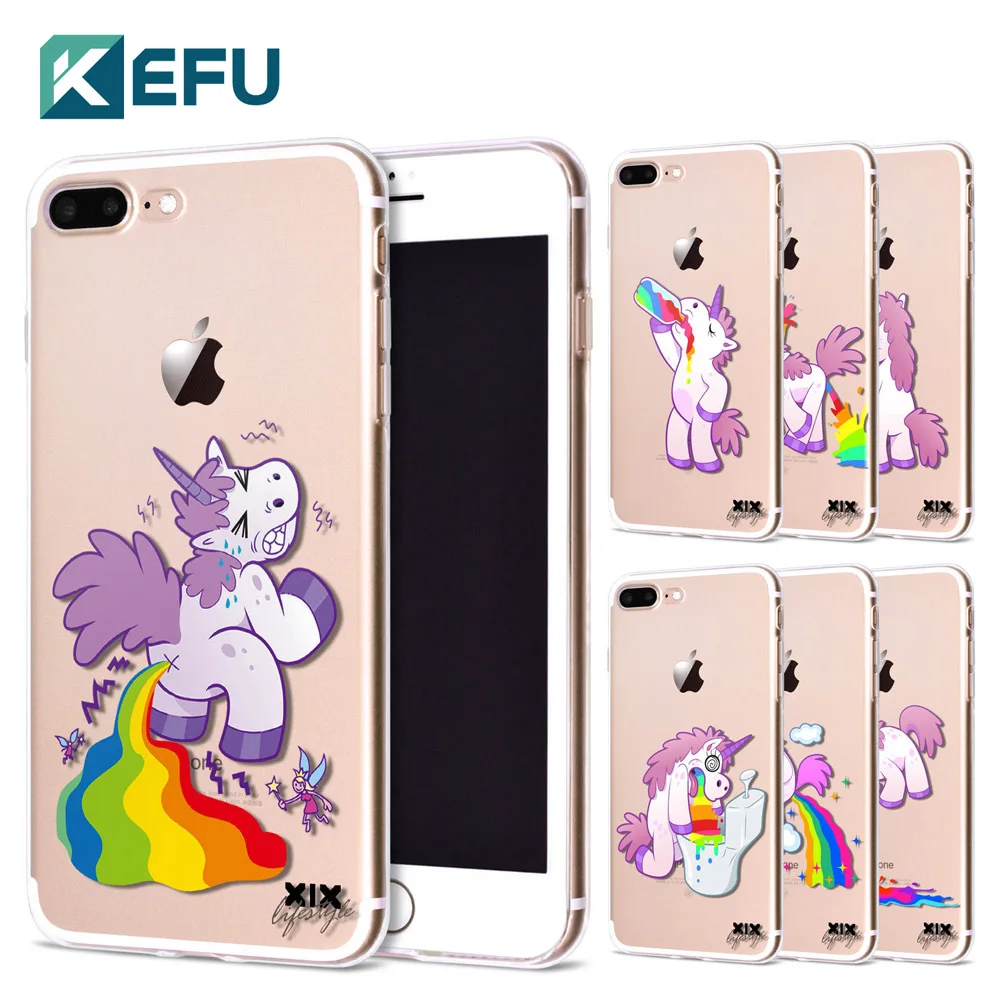 

For funda iPhone 5S case 5 5S 6 6S 7 Plus Rainbow Unico soft silicone TPU for coque iPhone 6S case new arrival case for iPhone 7