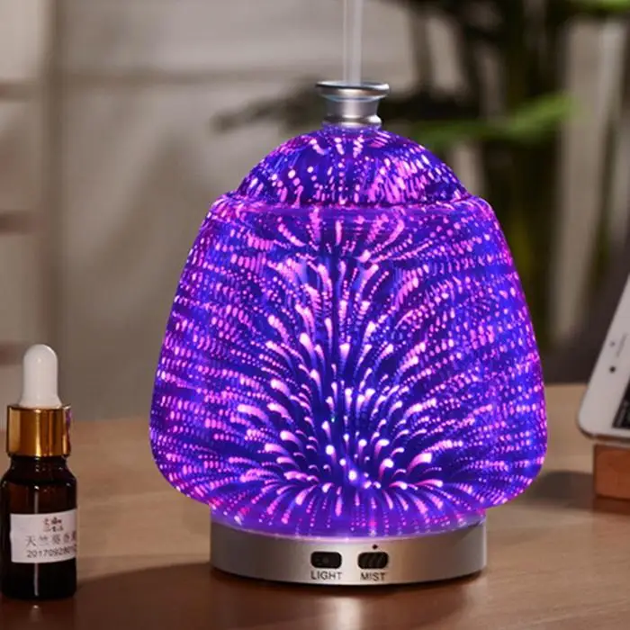 

Shape Star Style Cool Mist Humidifier Color Changing 100ML 110-240V 3D Light Ultra-quiet Aromatherapy Diffuser Hot