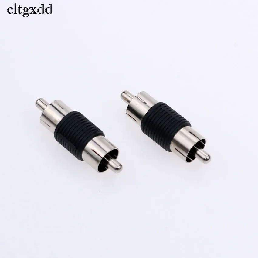 cltgxdd 6Pcs Straight AV RCA Male to Male Connectors Plug Couplers Adaptersin Computer Cables