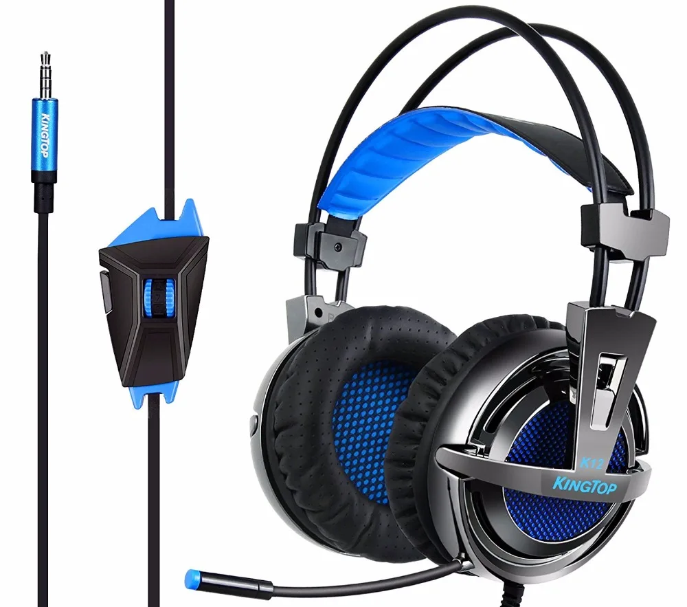 Kingtop Gaming Headset Over Ear Stereo Bass Gaming