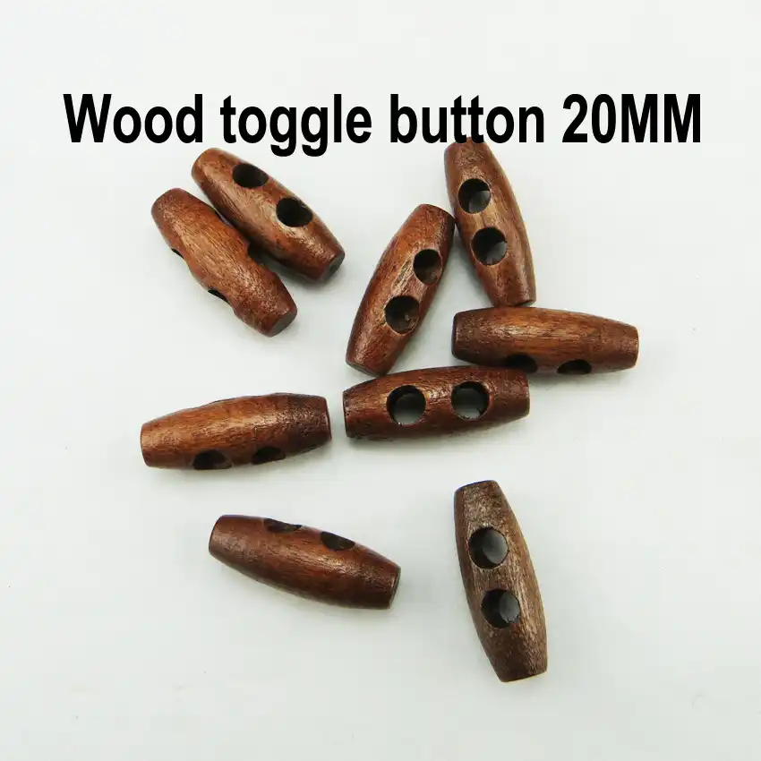 VERY DARK BROWN 30 MM toggle buttons PACK OF 20 YES 20!!!!! FREE POSTAGE