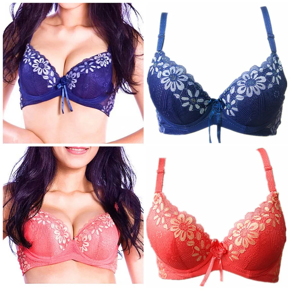 New Arrivals Gather sexy bra padded lace cheap push up bra for Young