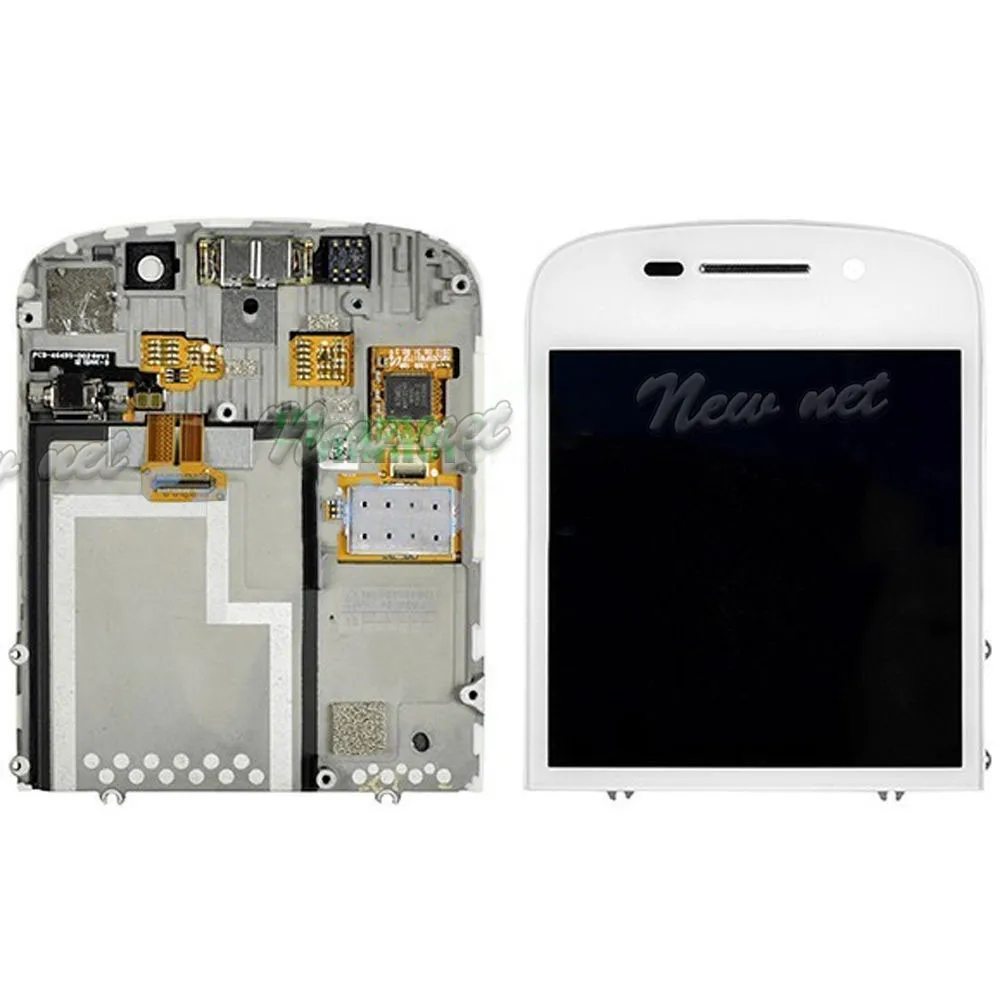 White Black LCD Display Touch Screen Digitizer Assembly For Blackberry Q10 High Quality Replacement Repair Part