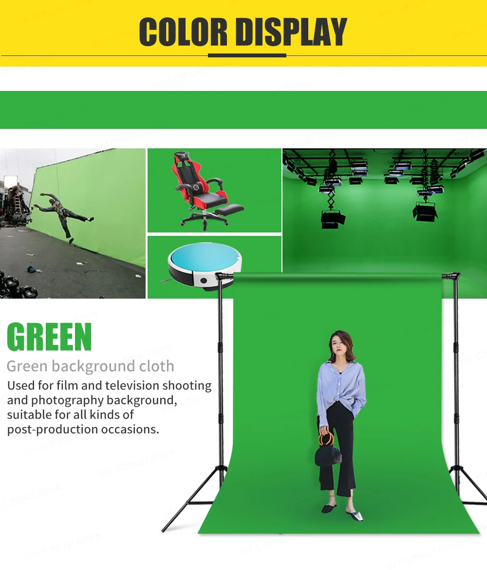 Зеленый экран фотографии фоны зеленый/белый/черный/синий/серый муслин полиэстер-хлопок Профессиональный фон для фотостудии